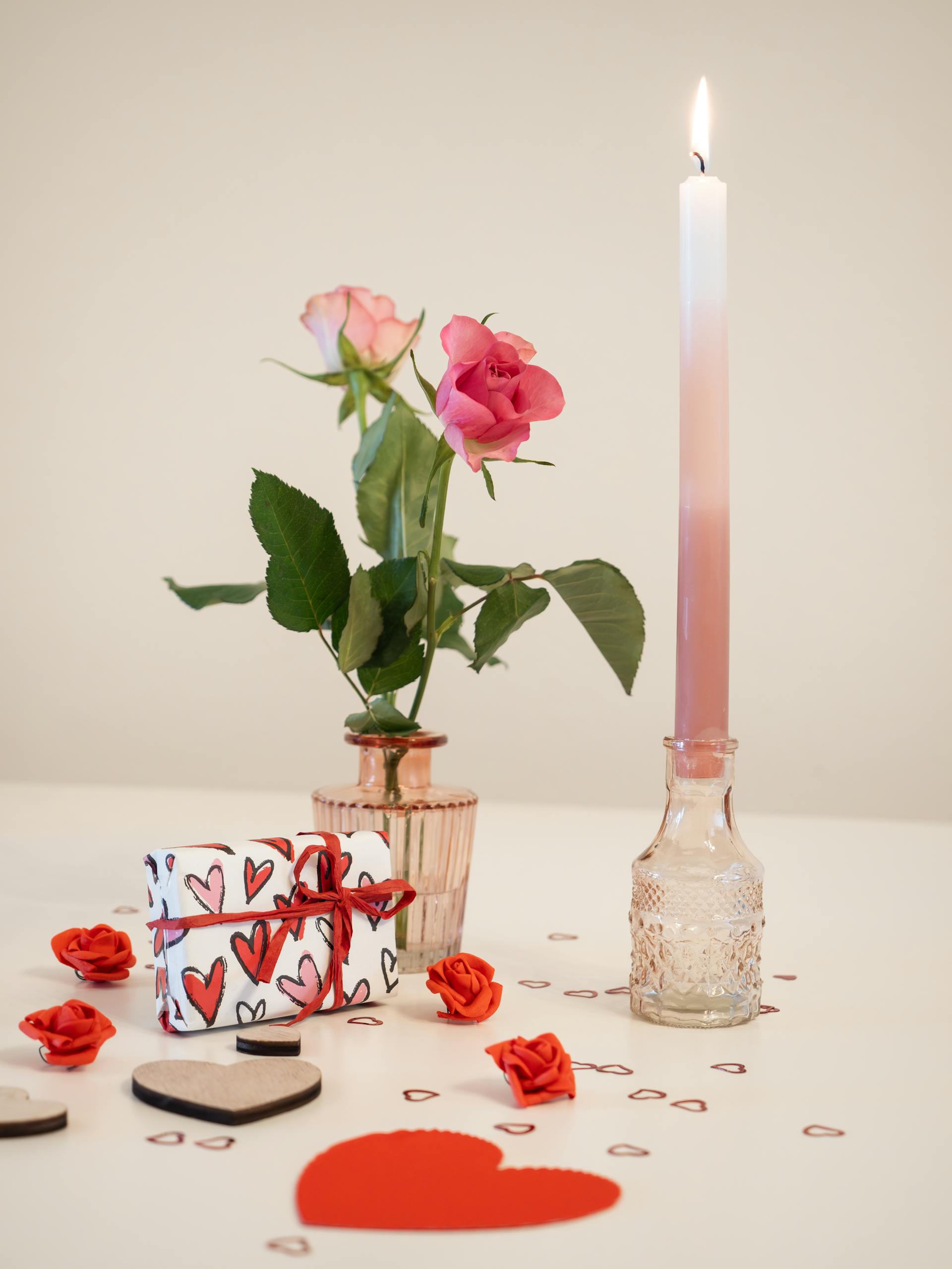 Nến, trang trí, valentine - Walls.io 2