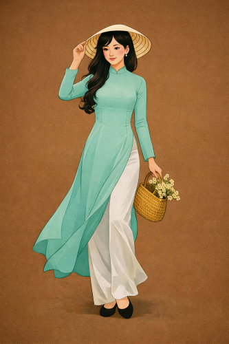 Cô gái, trang phục việt nam, trang phục truyền thống 2
