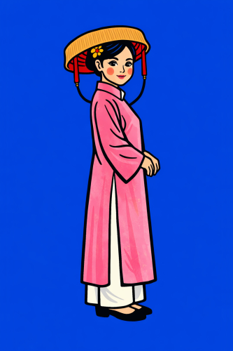 Cô gái, trang phục việt nam 60