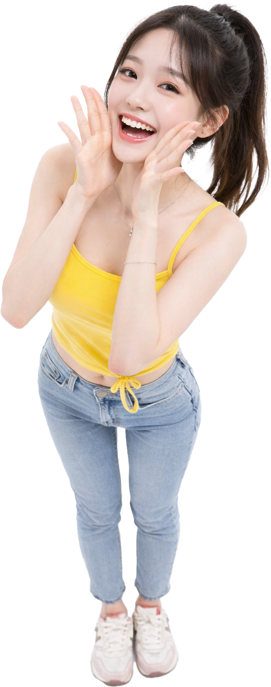 Cô gái, vui tươi 3