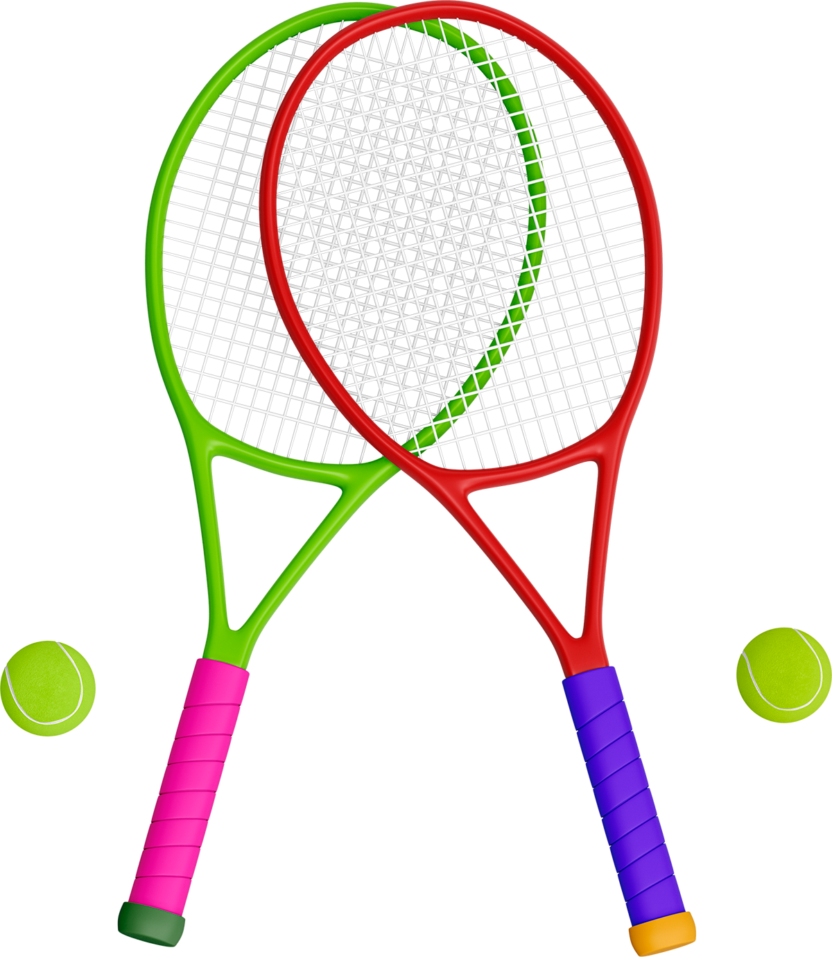 Vợt, bóng tenis