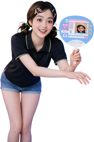 Cô gái, vui vẻ 1