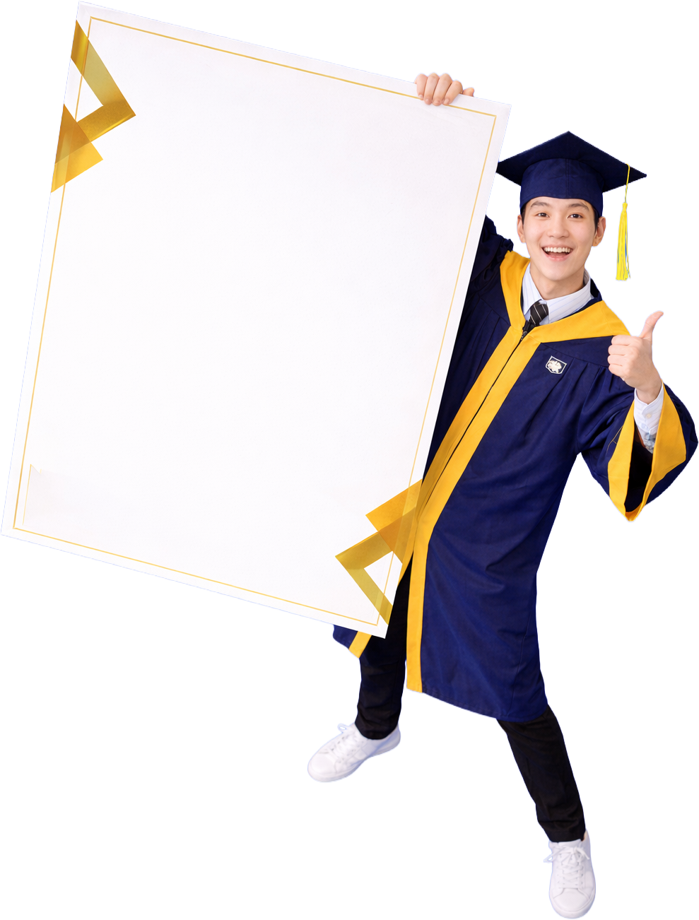Chàng trai, cầm tờ giấy 2