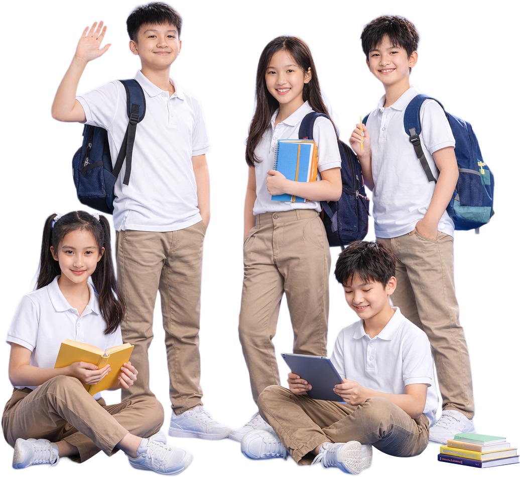 Cậu bé, cô bé, học sinh