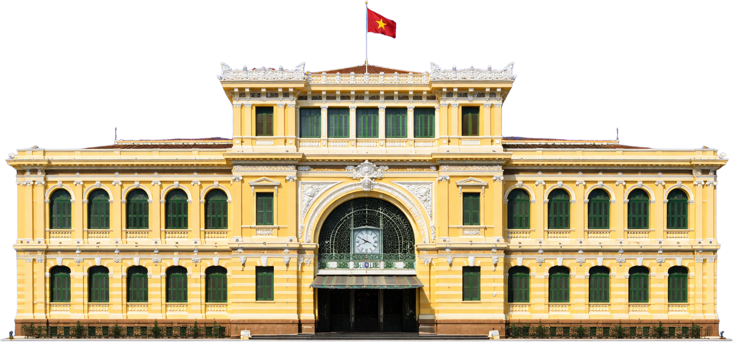 Bưu điện sài gòn, kiến trúc
