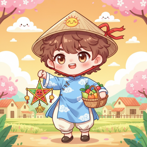 Chibi nam tính. Với đặc điểm Phong cách: Phong cách anime, đối tượng đủ toàn thân....