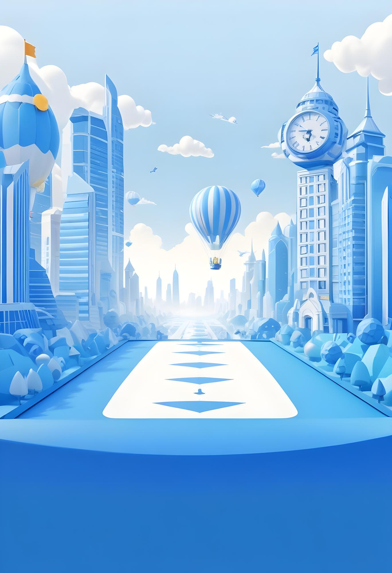Quảng cáo, blue background