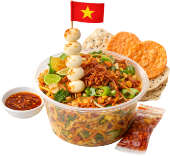 Món ngon, bánh tráng trộn