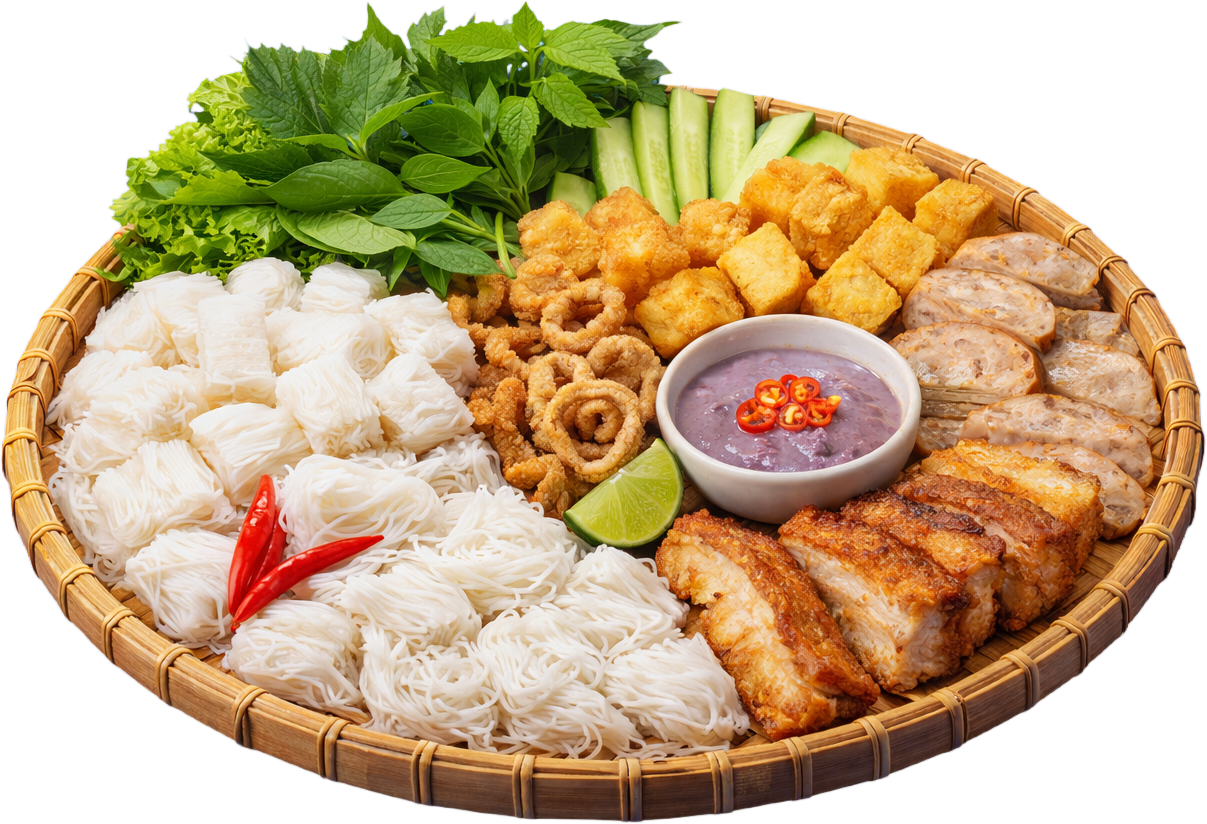 mẹt tre, bún đậu mắm tôm 2