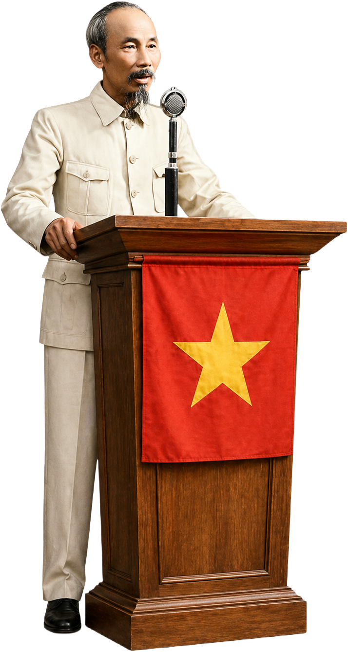 Chủ tịch Hồ Chí Minh, phát biểu