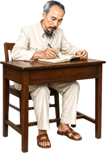 Chủ tịch Hồ Chí Minh, viết sách