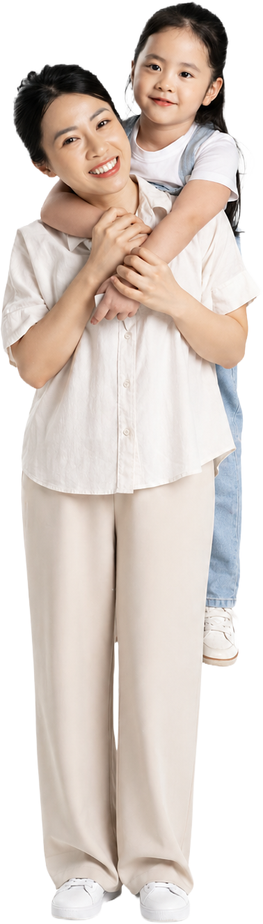 Mẹ con, vui vẻ 1