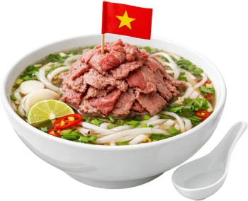 Món ngon, bún bò tái