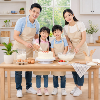 Gia đình, làm bánh kem 1