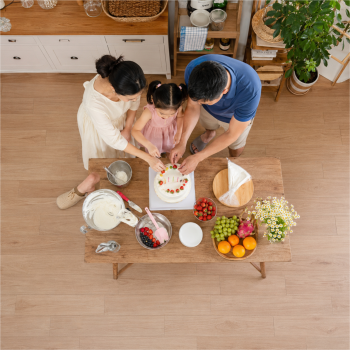 Gia đình, làm bánh kem 14