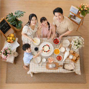 Gia đình, làm bánh kem 17