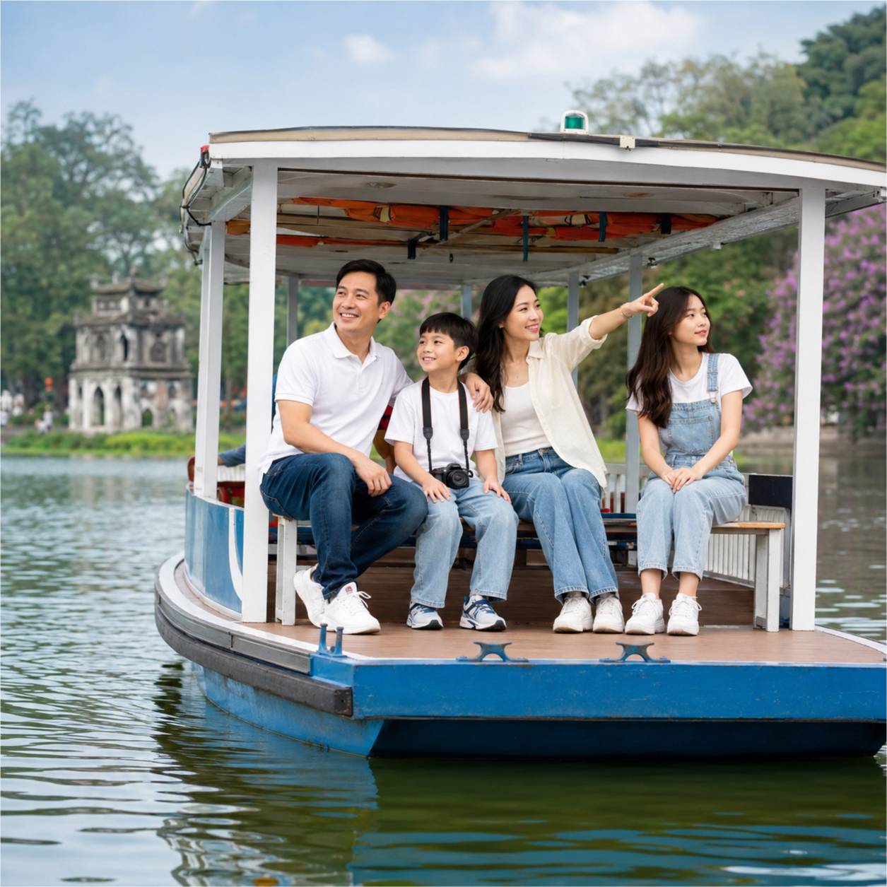 Gia đình, đi thuyền 8