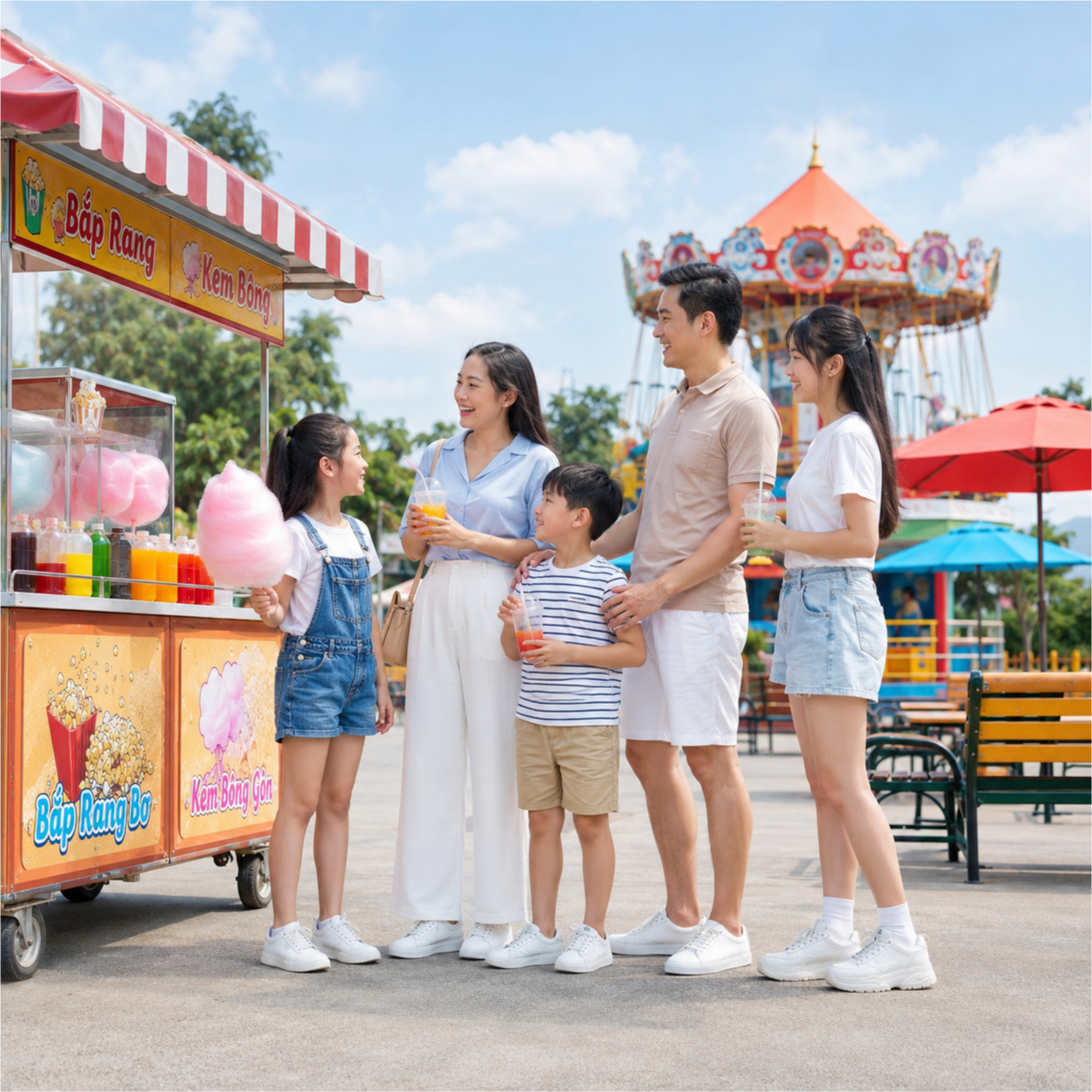 Gia đình, đi khu vui chơi 5