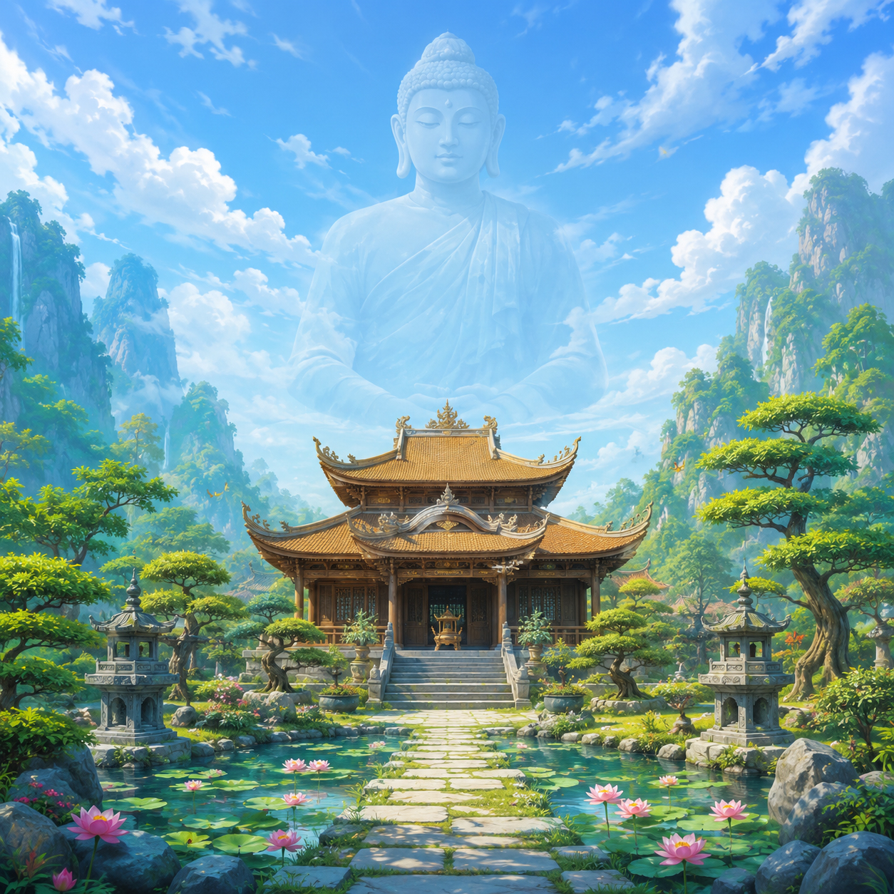 Chùa, bóng ảnh Phật 12