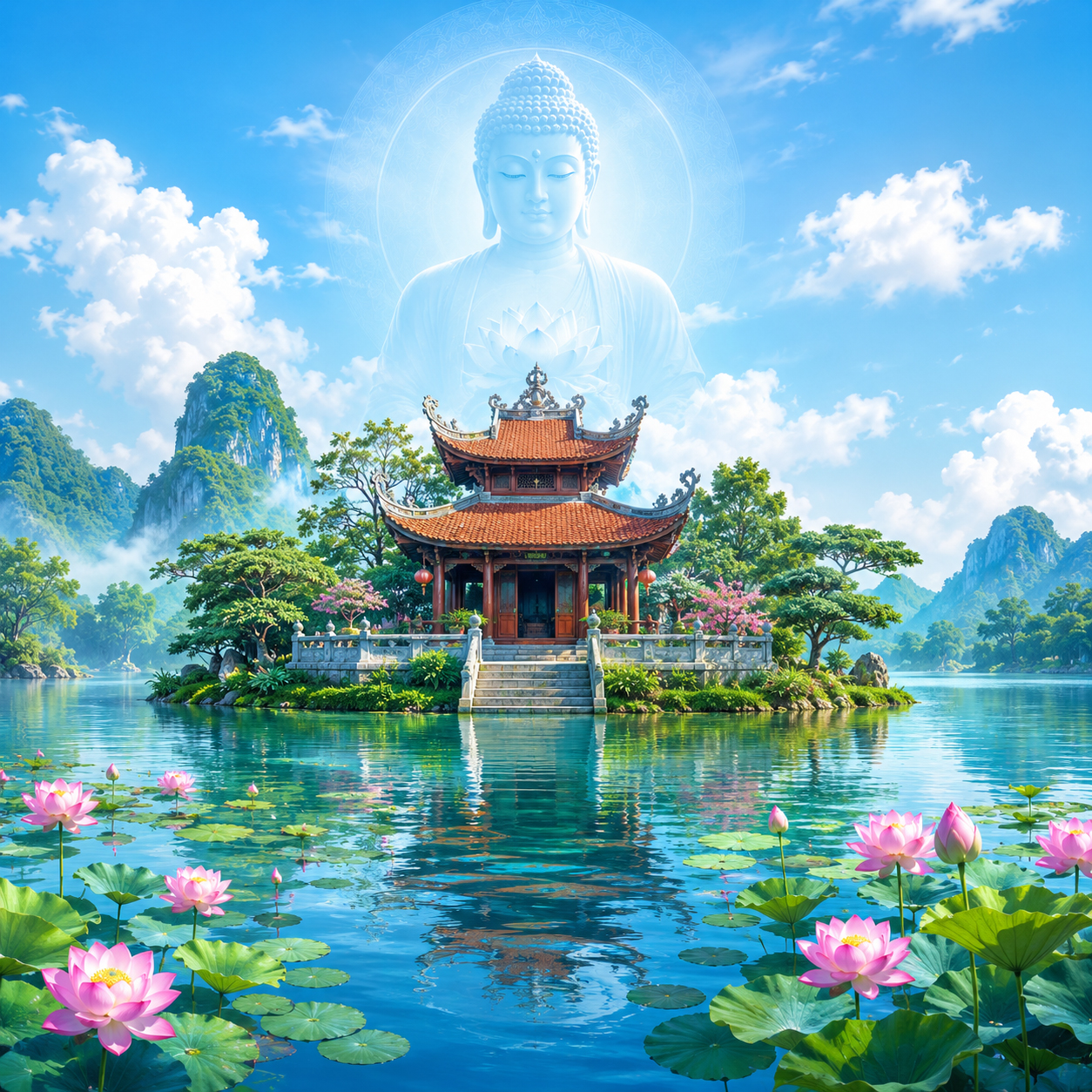 Chùa, bóng ảnh Phật 2