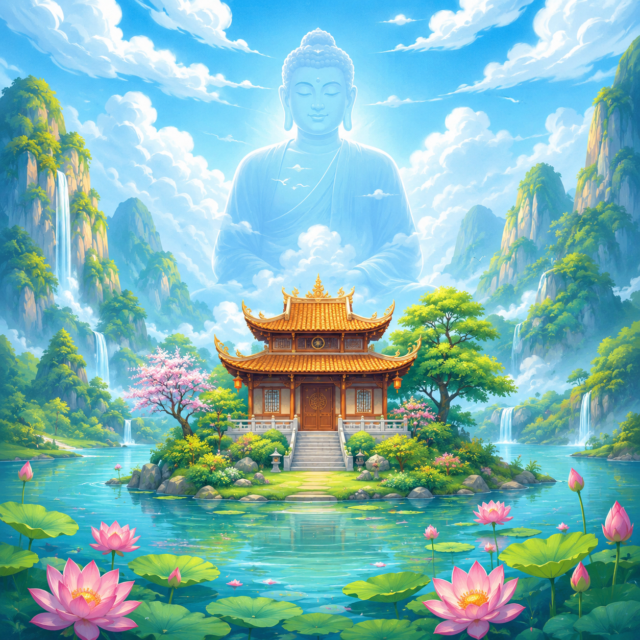 Chùa, bóng ảnh Phật 9