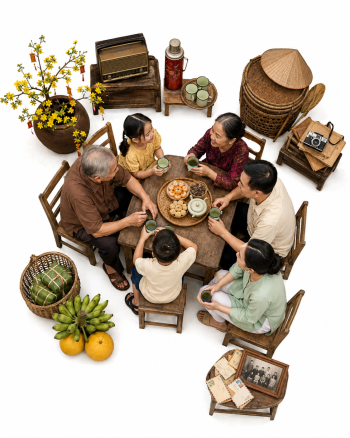 Gia đình, dùng bữa 5