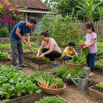Gia đình, làm vườn 3