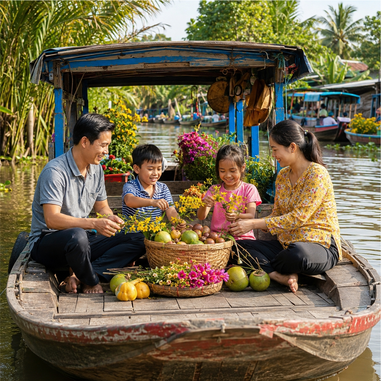 Gia đình, đi thuyền 16