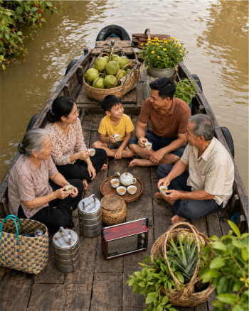 Gia đình, đi thuyền 21