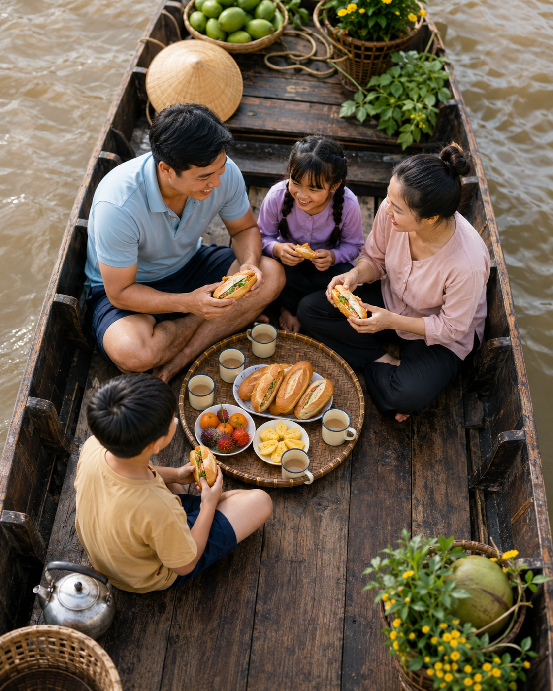 Gia đình, đi thuyền 23