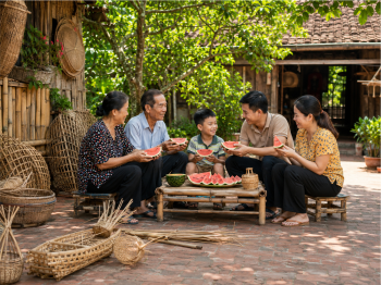 Gia đình, ăn dưa hấu 6