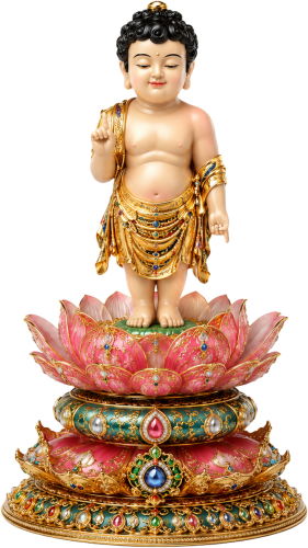Tượng bé Siddhartha Gautama, phật đản sanh 14