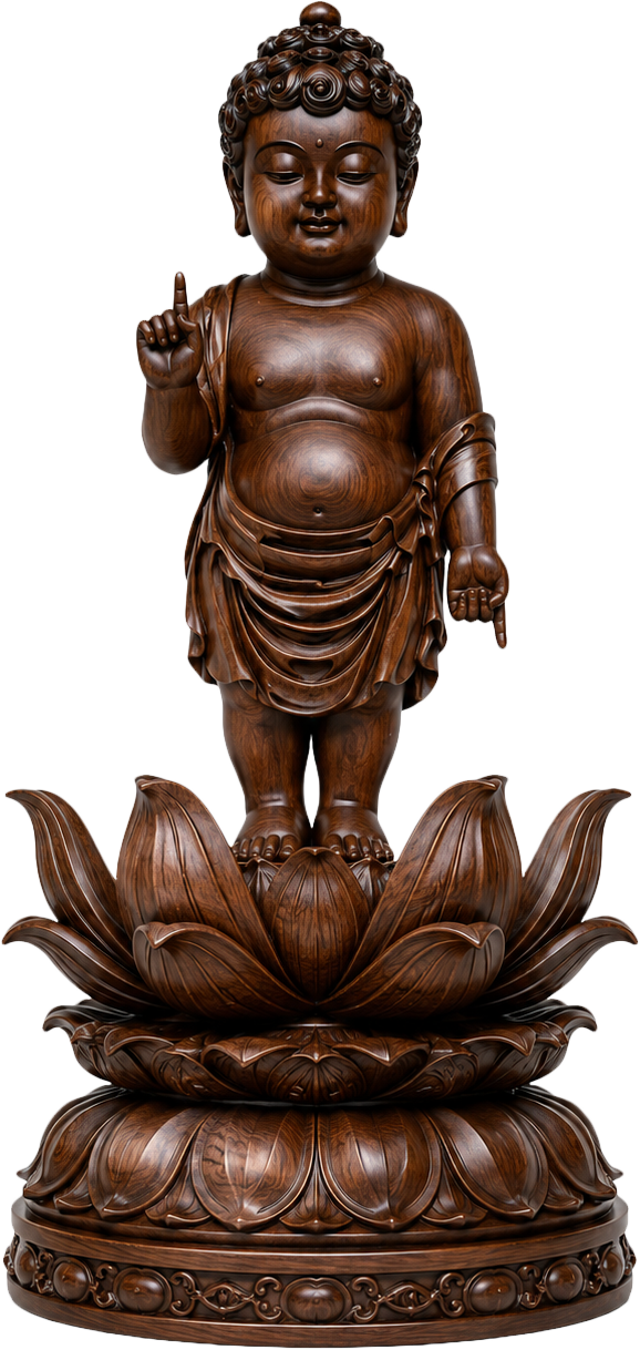 Tượng bé Siddhartha Gautama, phật đản sanh 16