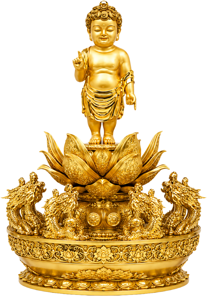 Tượng bé Siddhartha Gautama, phật đản sanh 17