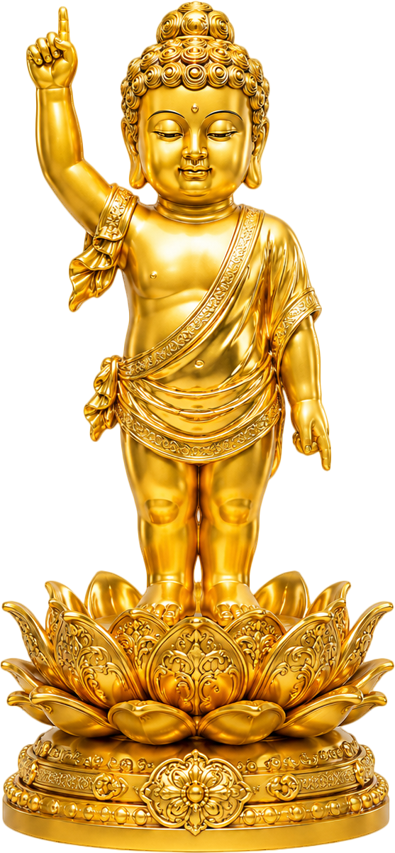 Tượng bé Siddhartha Gautama, phật đản sanh 10