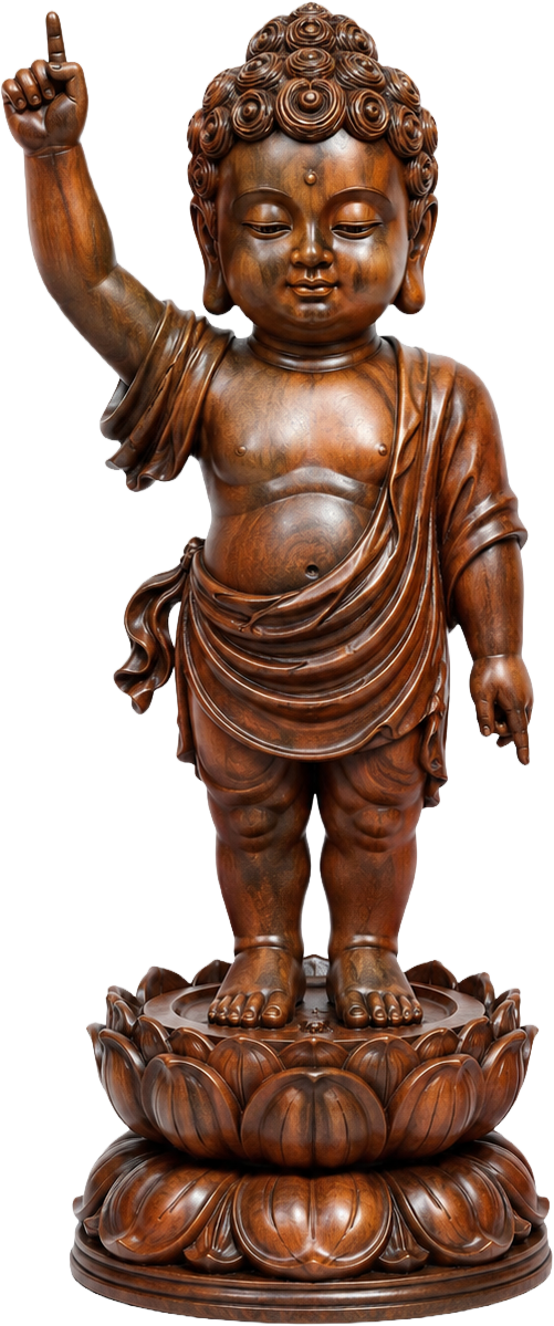 Tượng bé Siddhartha Gautama, phật đản sanh 12