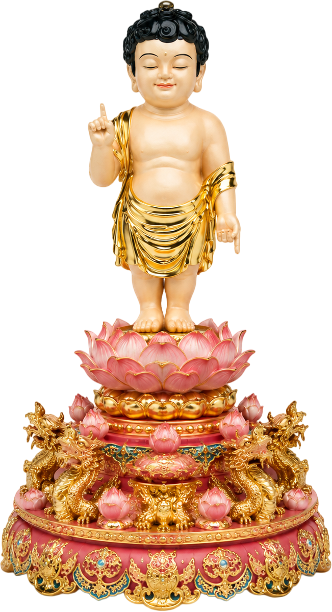 Tượng bé Siddhartha Gautama, phật đản sanh 7