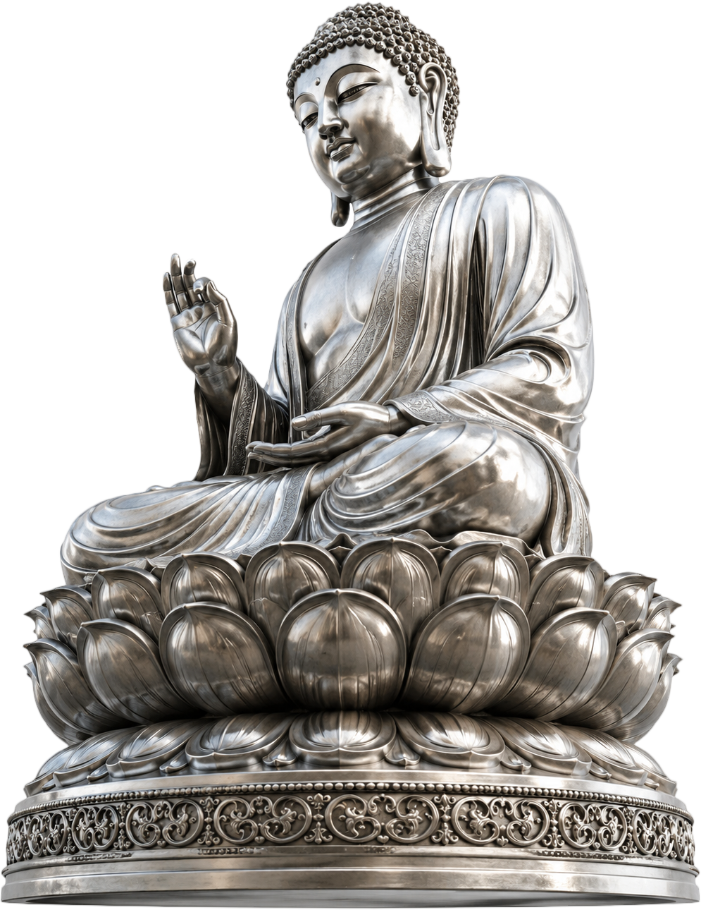Tượng phật, tượng bạc