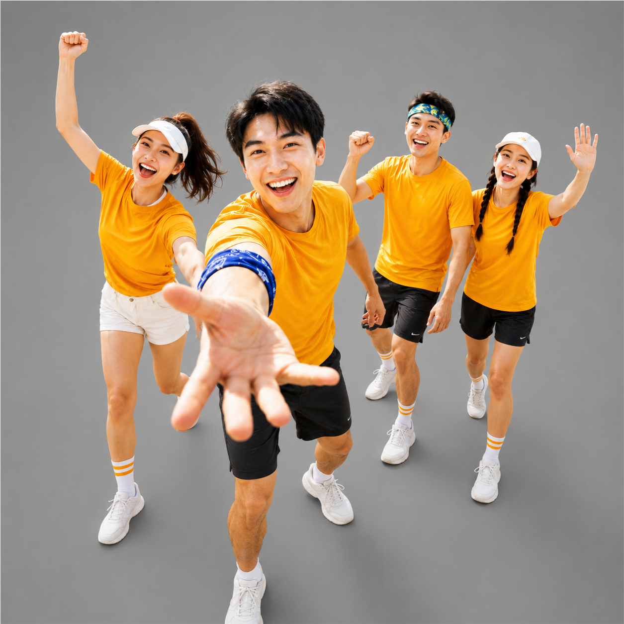 Nhóm người, vui vẻ