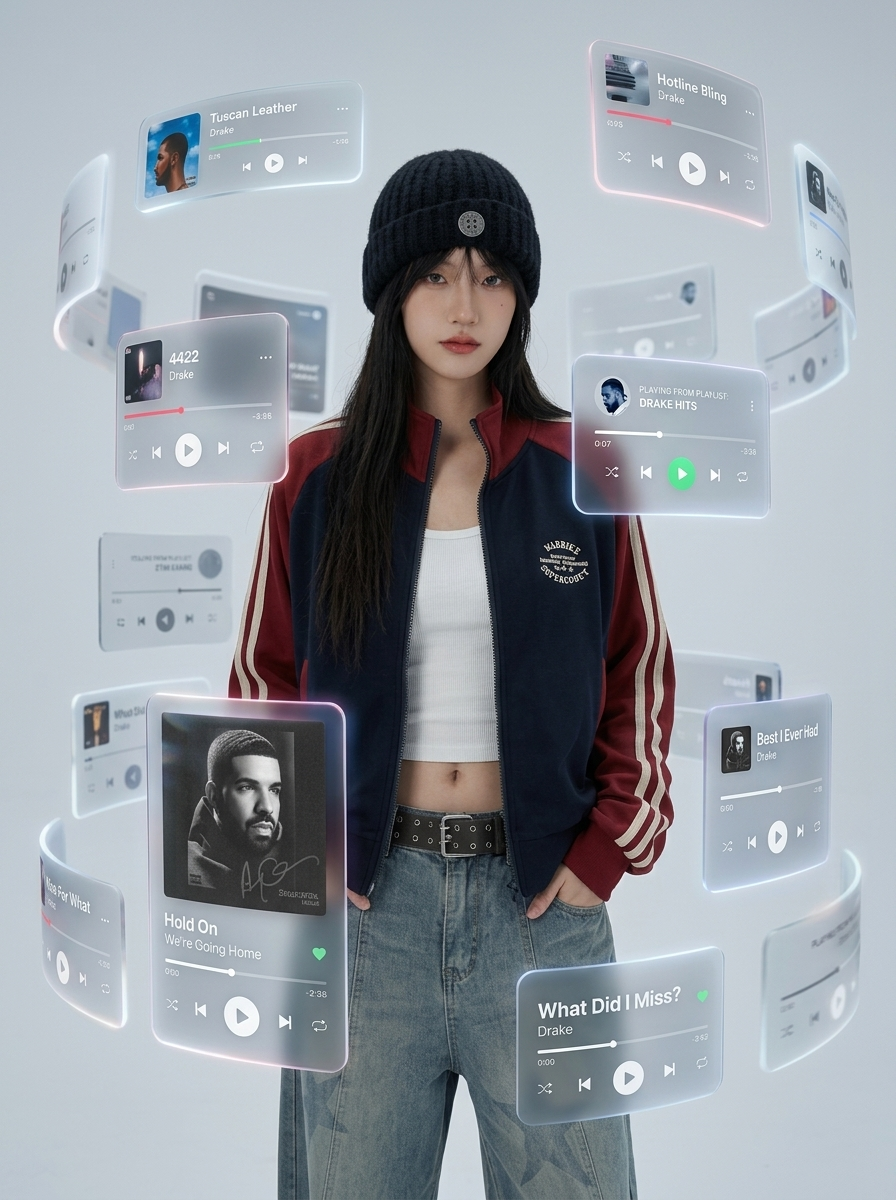 A cinematic, dreamlike AR visual featuring a central 151 photorealistic person...