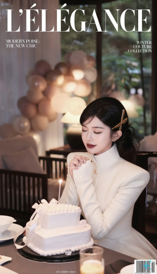 Transform into high fashion magazine cover hình tải lên. with...