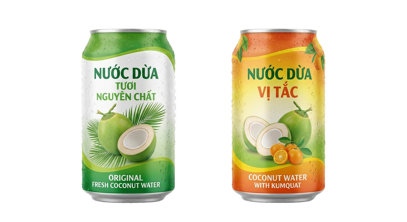 Lo nước, nước dừa