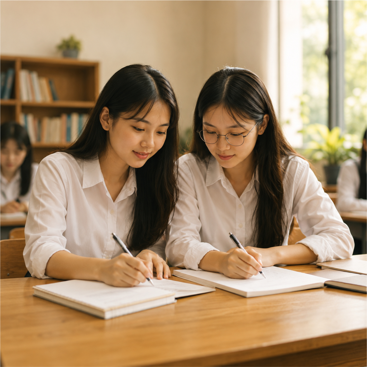 Học sinh, lớp học, vui vẻ 18