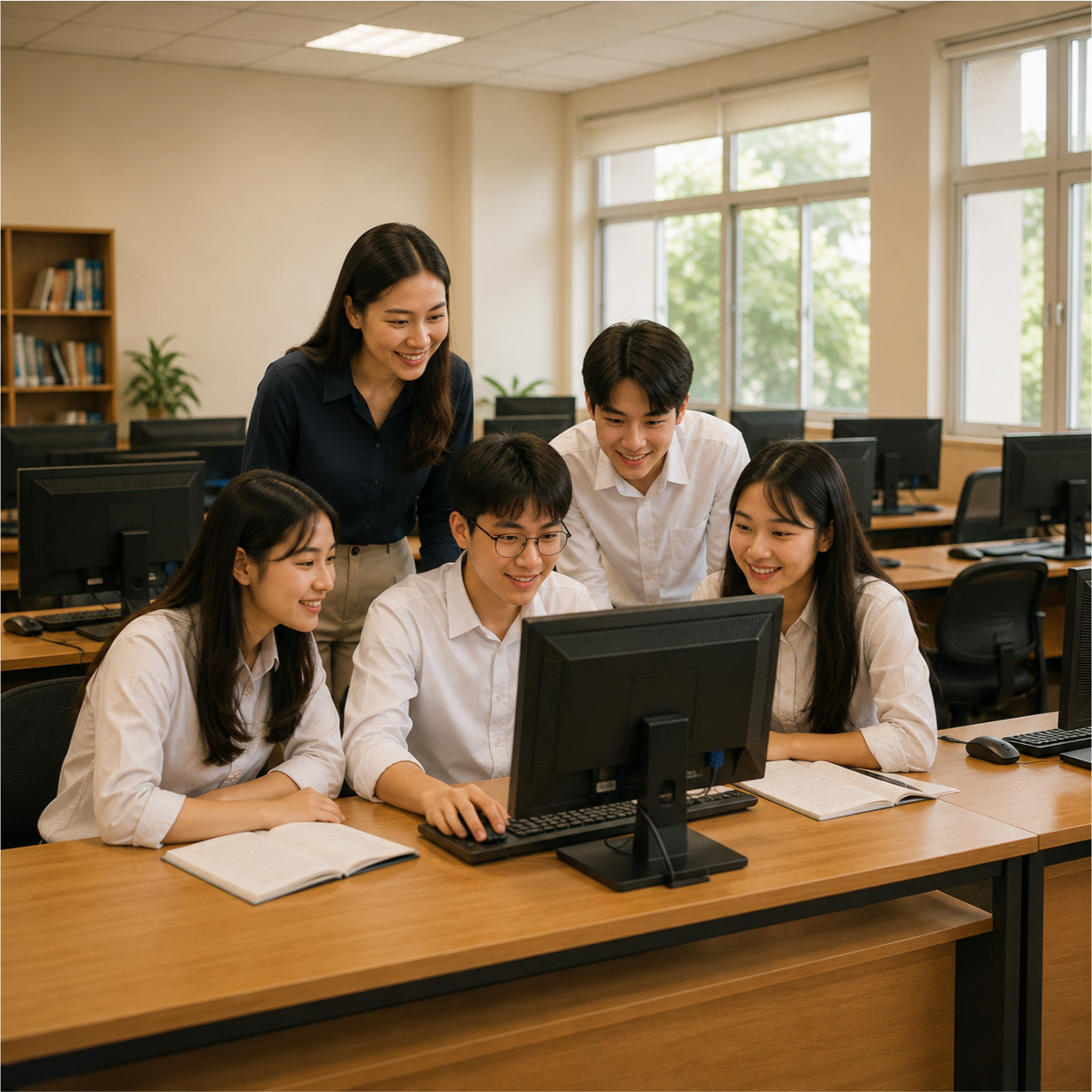 Học sinh, lớp học, vui vẻ 7