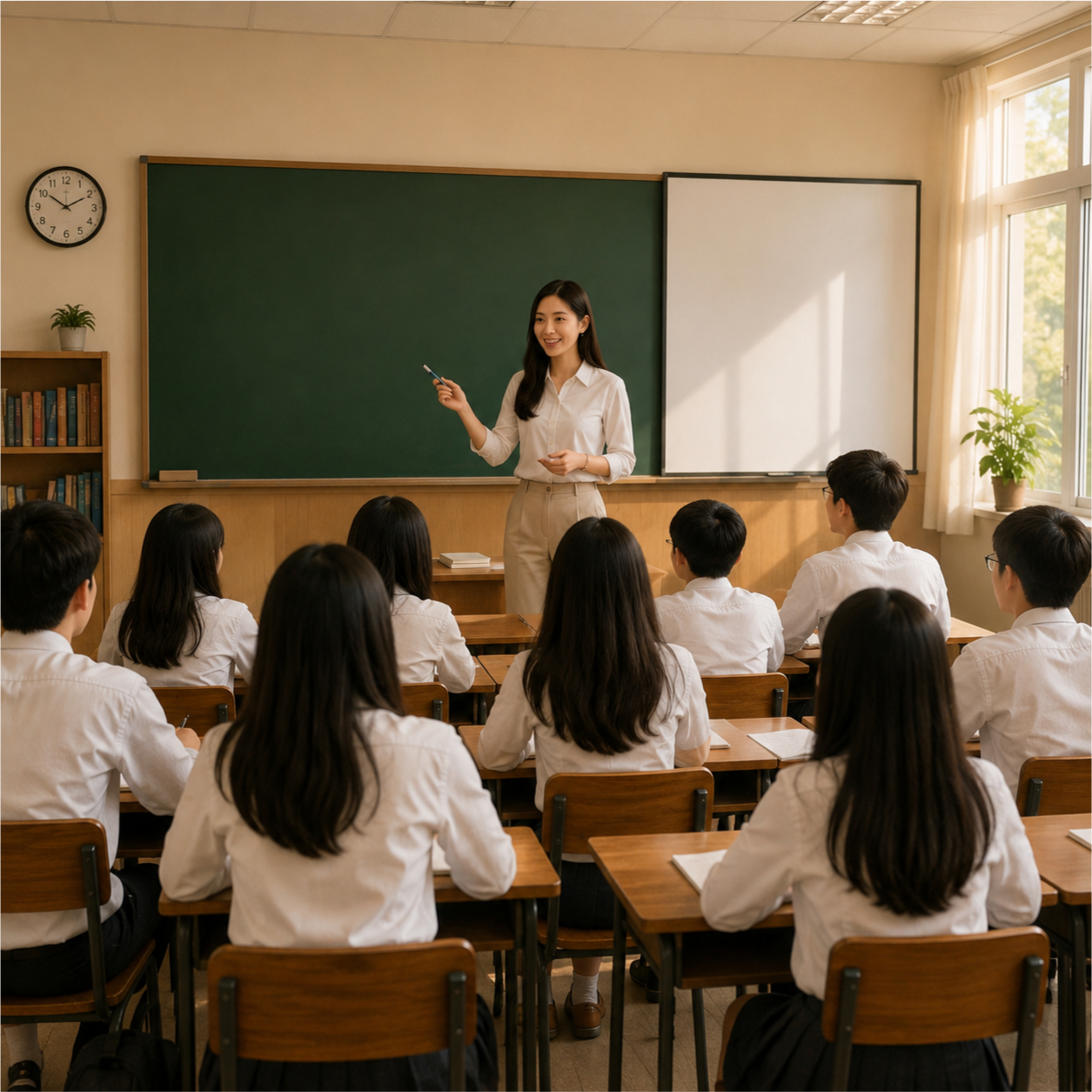 Học sinh, lớp học, vui vẻ 9