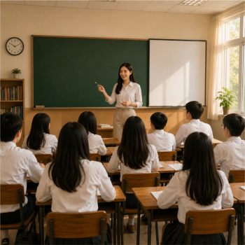 Học sinh, lớp học, vui vẻ 9