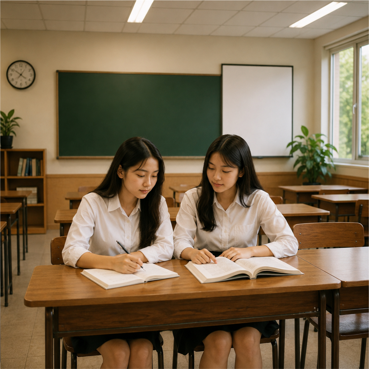 Học sinh, lớp học, vui vẻ