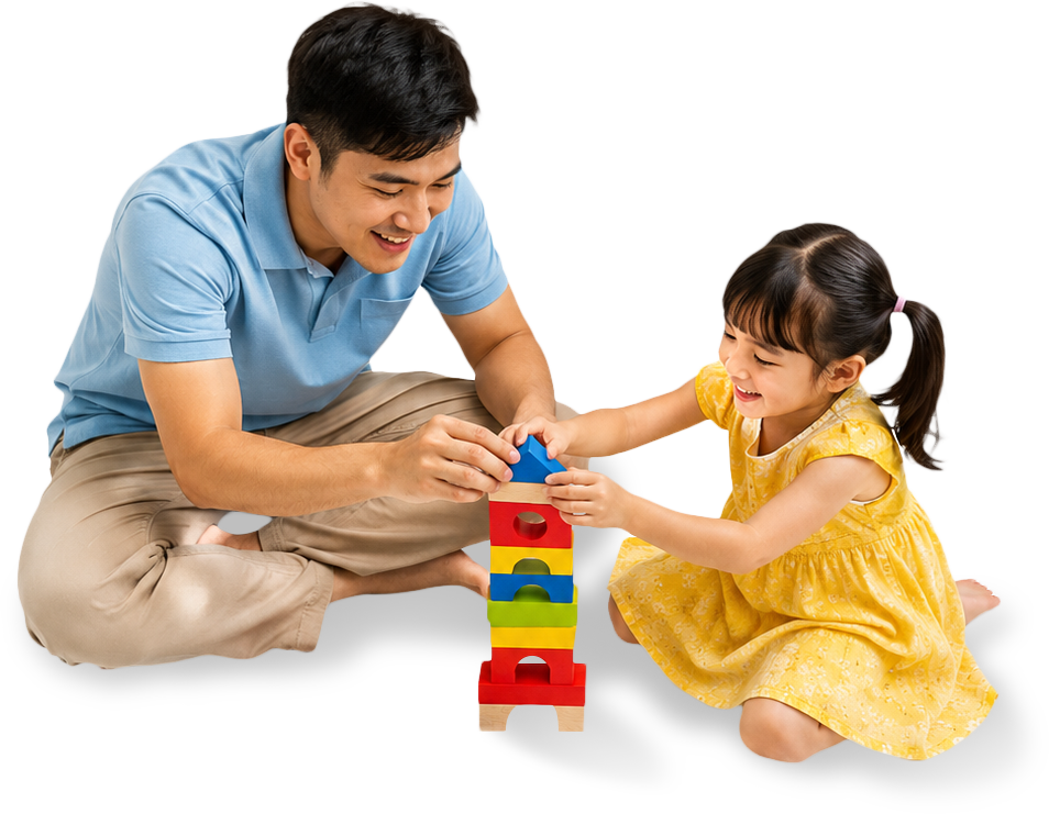 Bố và con, vui vẻ 14
