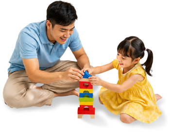 Bố và con, vui vẻ 14