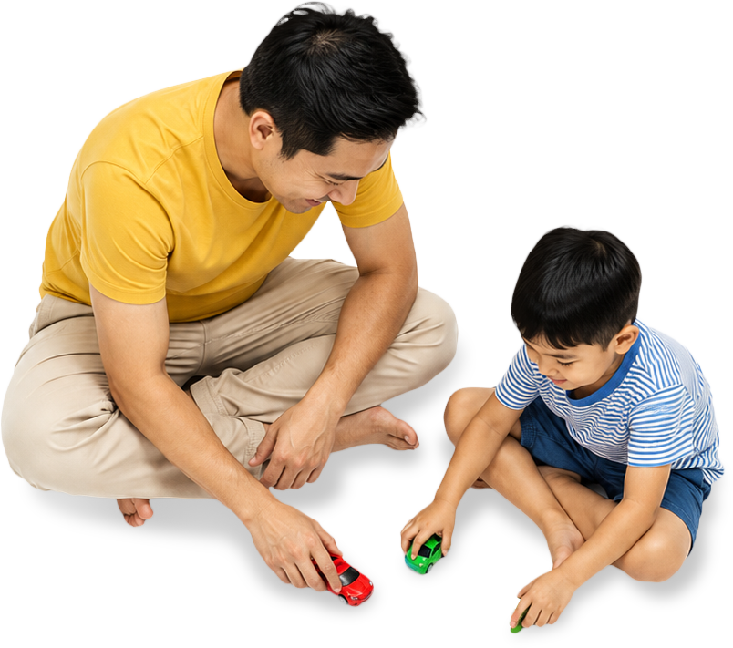 Bố và con, vui vẻ 6